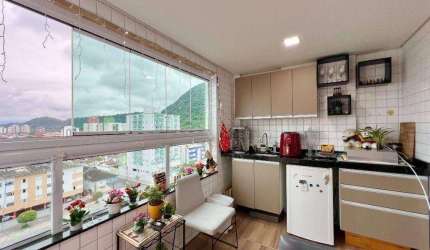 Apartamento com 2 dormitórios à venda, 91 m² por R$ 700.000,00 - Canto do Forte - Praia Grande/SP