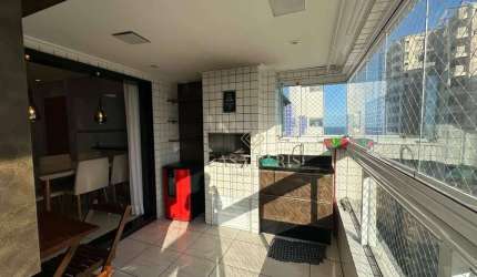 Apartamento com 3 dormitórios à venda, 113 m² por R$ 800.000,00 - Vila Guilhermina - Praia Grande/SP