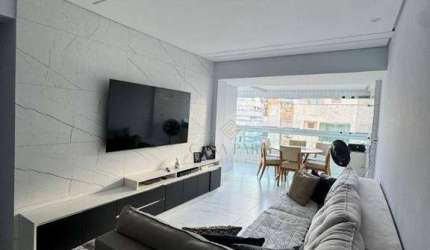 Apartamento com 3 dormitórios à venda, 117 m² por R$ 990.000 - Aviação - Praia Grande/SP