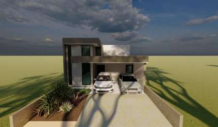 Casa em construção a venda no condomínio Atlanta.