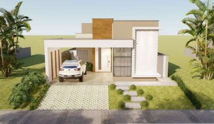 Casa em construção a venda no condomínio Volpi.