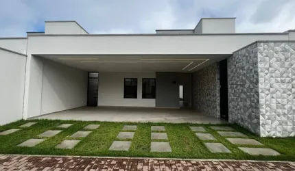 Alugo casa com 3 quartos no condomínio Trend Residence, bairro Sim!