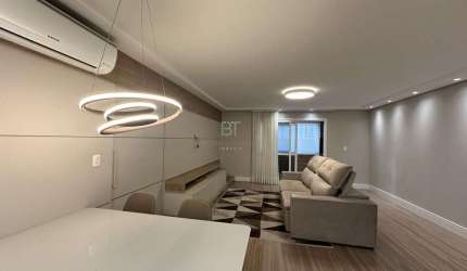 APARTAMENTO MOBILIADO COM 109 M² PRIVATIVOS COM 2 DORMITÓRIOS E 2 VAGAS NO BAIRR