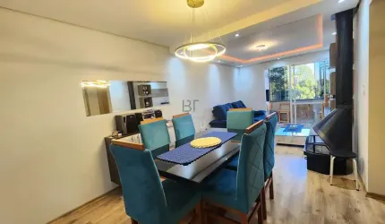 APARTAMENTO SEMIMOBILIADO COM 2 DORMITÓRIOS E 1 VAGA NO BAIRRO COLINA SORRISO