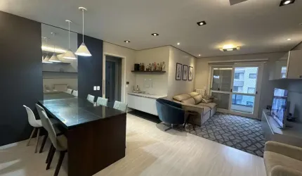 APARTAMENTO MOBILIADO COM 3 DORMITÓRIOS SENDO 1 SUÍTE E 2 VAGAS DE GARAGEM NO BA