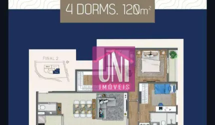 Apartamento com 4 dormitórios à venda, 120 m² por R$ 1.719.510 - Alphaville - Barueri/SP
