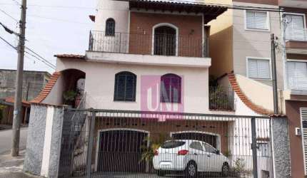 Sobrado com 3 dormitórios à venda, 325 m² por R$ 900.000,00 - Vila Camilópolis - Santo André/SP