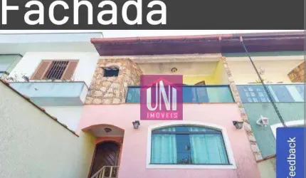 Sobrado com 3 dormitórios à venda, 220 m² por R$ 780.000,00 - Parque das Nações - Santo André/SP