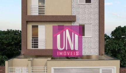 Cobertura com 2 dormitórios à venda, 110 m² por R$ 400.000,00 - Jardim Progresso - Santo André/SP