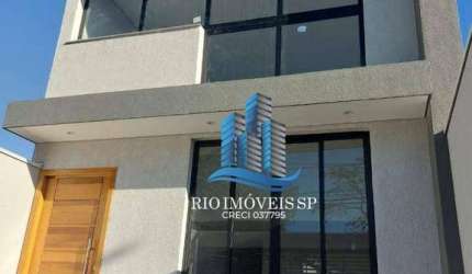 Casa com 3 dormitórios à venda, 125 m² por R$ 910.000,00 - Vila Humaitá - Santo André/SP