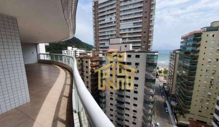 Apartamento com 3 dormitórios à venda, 162 m² por R$ 1.900.000,00 - Canto do Forte - Praia Grande/SP