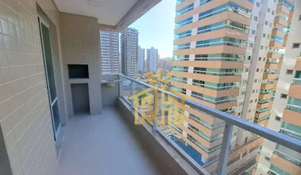 Apartamento com 3 dormitórios à venda, 81 m² por R$ 640.000,00 - Canto do Forte - Praia Grande/SP