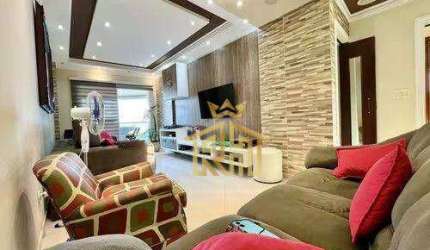 Apartamento de 3  quartos, 3 suítes no bairro de Guilhermina em Praia Grande - SP - Vista Mar