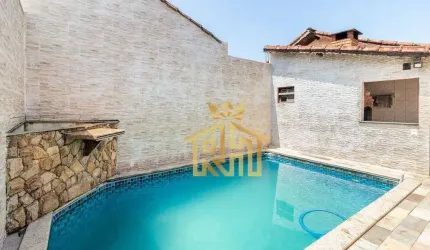 Casa geminada,  3 quartos  (1 suíte) no bairro de Ocian em Praia Grande - SP