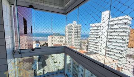 Apartamento Mobiliado - 03 Dormitórios (02 Suítes) - Varanda vista mar - Lazer Completo - 2 vagas - Guiilhermina