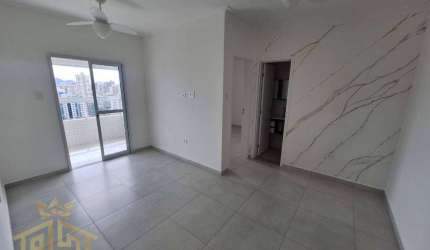 Apartamento Semi mobiliado para locação definitiva - 1 Dormitório sendo Suite - Sacada vista mar - Lazer Completo - 1 vaga - Aviação