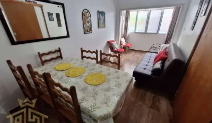 Apartamento Mobiliado - 1 dormitório espaçoso - 1 vaga coletiva - Vila Tupi - Praia Grande