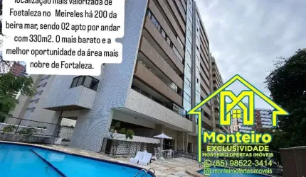 Oportunidade mega apartamento área nobre no Meireles com preço de ocasião para investir ou morar bem