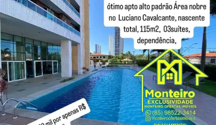 A melhor e única oportunidade espetacular apto alto padrão área nobre luciano Cavalcante