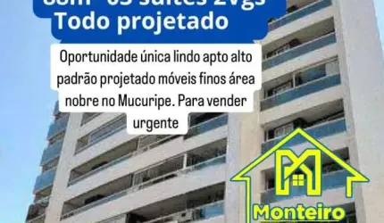 Oportunidade única espetacular apto e condomínio área nobre projetado móveis finos Mucuripe