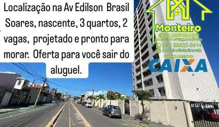 Oferta de um ótimo apto projetado excelente localização av Edilson Brasil Soares