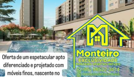 oferta um apto impecável e diferenciado projetado móveis finos lazer completo