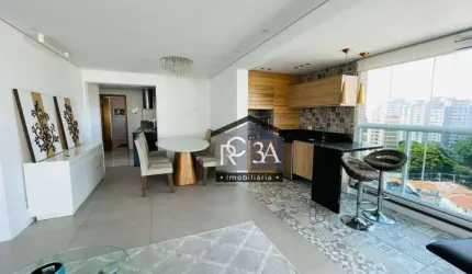 Apartamento mobiliado e decorado, com 3 suítes, à venda no Jardim Anália Franco, São Paulo, SP.