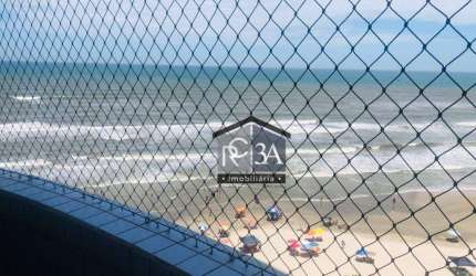 Apartamento frente mar com 2 dormitórios à venda, 68 m² por R$ 434.000 - Satelite - Itanhaém/SP