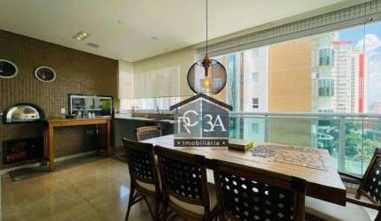 Apartamento no Jardim Anália Franco com 335m², sala para 5 ambientes, 4 suítes, 5 vagas.