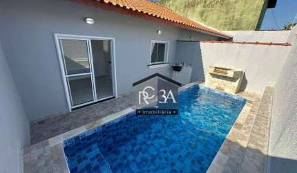 Casa com 2 dormitórios à venda, 79 m² por R$ 324.900 - Jardim Praia Grande - Mongaguá/SP