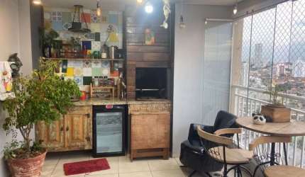 Apartamento a venda no carrão com 106 m², com 3 suítes, sacada gourmet, 2 vagas.