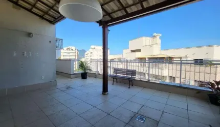 Via Alto, Cobertura com 117, 3 quartos com 2 suítes. 1 vaga. Taquara.