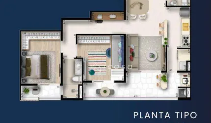 Apartamento com 2 dormitórios à venda, 69 m² por R$ 462.903,34 - Esplanada Independência - Taubaté/SP