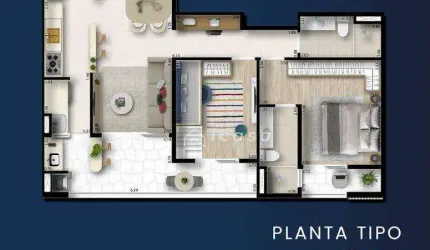 Apartamento com 2 dormitórios à venda, 74 m² por R$ 483.072 - Esplanada Independência - Taubaté/SP