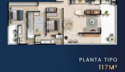 Apartamento com 3 dormitórios à venda, 117 m² por R$ 853.560 - Esplanada Independência - Taubaté/SP