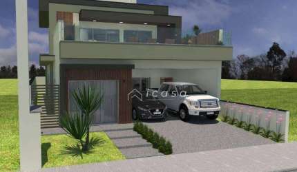 Sobrado com 3 dormitórios à venda, 187 m² por R$ 1.150.000,00 - Condominio Residencial Malibu - Caçapava/SP
