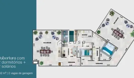 Cobertura com 2 dormitórios à venda, 132 m² por R$ 975.000,00 - Praia Grande - Ubatuba/SP