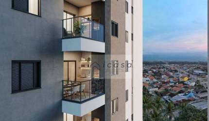 Apartamento com 2 dormitórios à venda, 61 m² por R$ 373.959,07 - Praia das Palmeiras - Caraguatatuba/SP