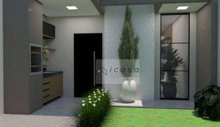 Casa com 3 dormitórios à venda, 85 m² por R$ 460.000,00 - Recando do Sol - Caçapava/SP