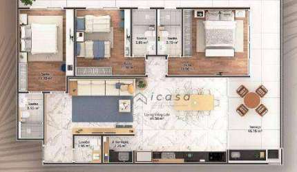 Apartamento com 3 dormitórios à venda, 154 m² por R$ 3.028.781 - Praia Da Enseada - Ubatuba/SP