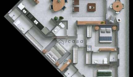 Apartamento com 3 dormitórios à venda, 117 m² por R$ 3.016.000 - Itaguá - Ubatuba/SP