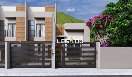 Sobrado Geminado com 2 dormitórios à venda, 85 m² por R$ 490.000 - Boa Vista - Joinville/SC
