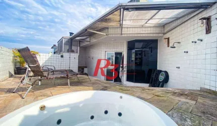 Cobertura, 146 m² - venda por R$ 740.000,00 ou aluguel por R$ 7.684,00/mês - Vila Matias - Santos/SP