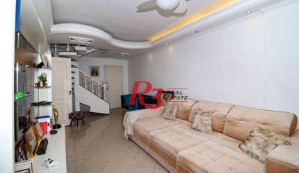 Cobertura com 3 dormitórios à venda, 271 m² - Gonzaga - Santos/SP