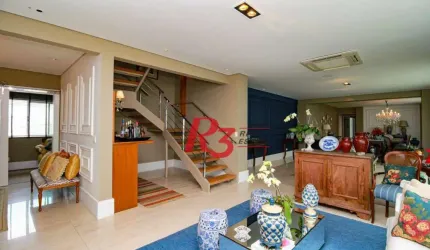 Cobertura com 4 dormitórios à venda, 430 m² por R$ 5.000.000 no Boqueirão em Santos/SP