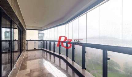 Apartamento, 251 m² - venda por R$ 3.500.000,00 ou aluguel por R$ 19.070,00/mês - Pompéia - Santos/SP