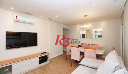 Apartamento com 2 dormitórios à venda, 94 m² por R$ 745.000,00 - Campo Grande - Santos/SP