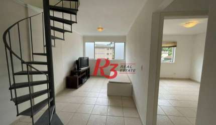 Cobertura com 2 dormitórios, 105 m² - venda por R$ 440.000,00 ou aluguel por R$ 3.315,90/mês - José Menino - Santos/SP