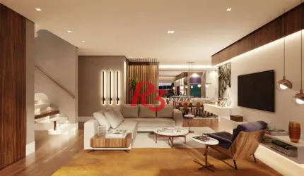 Cobertura com 3 suítes à venda, 214 m² - Ponta da Praia - Santos/SP