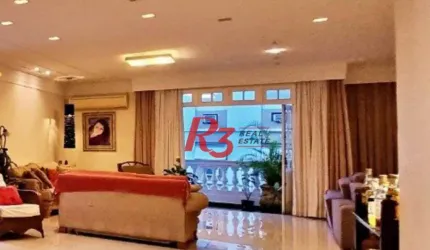 Apartamento com 4 dormitórios à venda, 429 m² por R$ 4.290.000,00 - Gonzaga - Santos/SP
